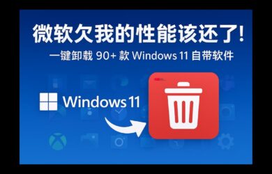 Win11Debloat 中文版 - 微软欠我的性能该还了：一键卸载 90+ 款 Windows 11 预装软件[2026.6.24更新] 13