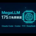 MegaLLM - 175 刀免费额度，可以使用 Claude Code 和 Codex 等，支持主流模型，包括千问、DeepSeek、K2 等 32