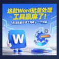 这款Word批量处理工具箱赢麻了！「鹰迅批量处理工具箱」一个顶百 34