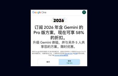 Gemini Pro 版 58% 优惠（可与5人共享） 12
