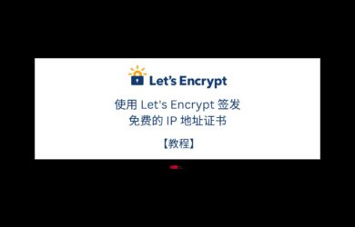 【教程】使用 Let's Encrypt 签发免费的 IP 地址证书 20