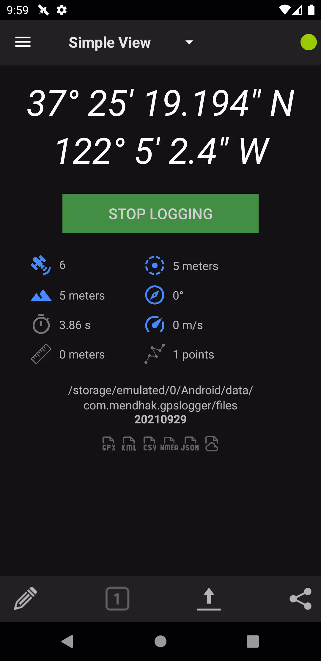 GPSLogger - 轻量级、省电，安卓 GPS 轨迹记录应用 3