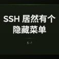 98.5% 的人都不知道：SSH 居然还有个“隐藏菜单” 32