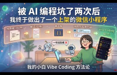 被 AI 编程坑过两次后，我终于做出了一个上架的微信小程序 12