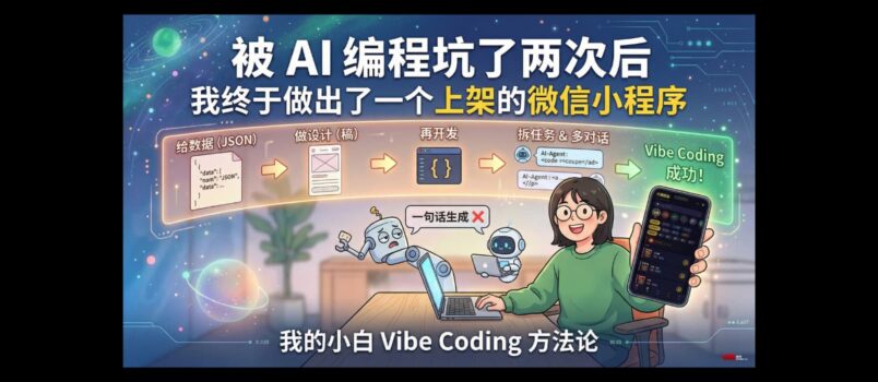 被 AI 编程坑过两次后，我终于做出了一个上架的微信小程序 6