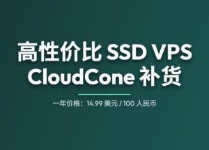 高性价比（廉价）SSD VPS 提供商 CloudCone 优惠码，最低 83 元人民币/年 11