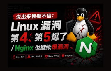 说出来我都不信：Linux 漏洞第4、第5爆了 / Nginx 也继续爆漏洞 10
