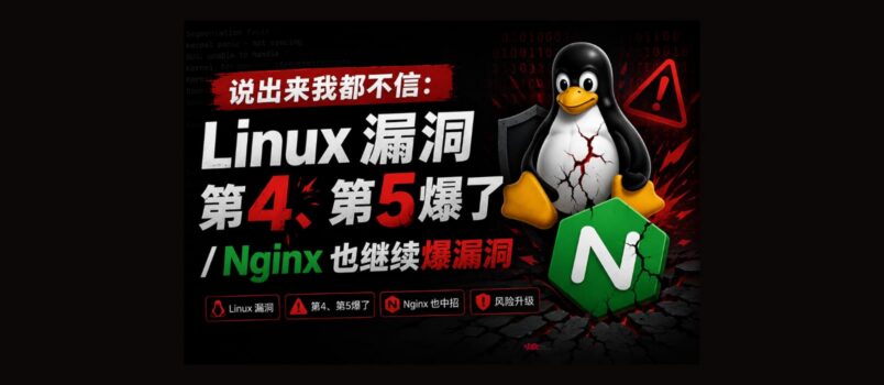 说出来我都不信：Linux 漏洞第4、第5爆了 / Nginx 也继续爆漏洞 4
