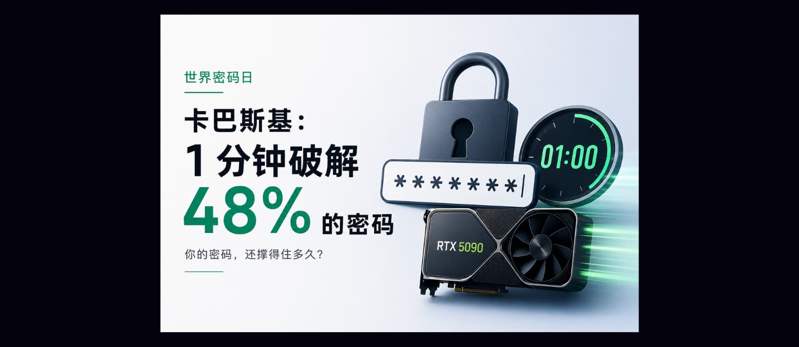卡巴斯基：1 分钟破解 48% 的密码｜世界密码日 1