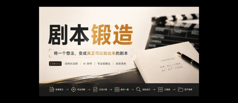剧本锻造 - 将一个想法，变成真正可以拍出来的剧本[Skill] 4
