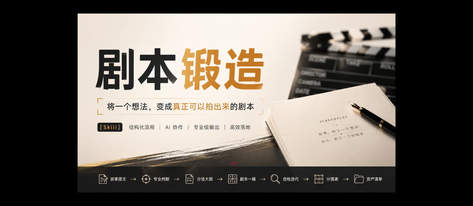 剧本锻造 – 将一个想法，变成真正可以拍出来的剧本[Skill]