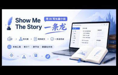 Show Me The Story - AI 写长篇小说工具：从设定到大纲到逐章成文，一条龙走完 9