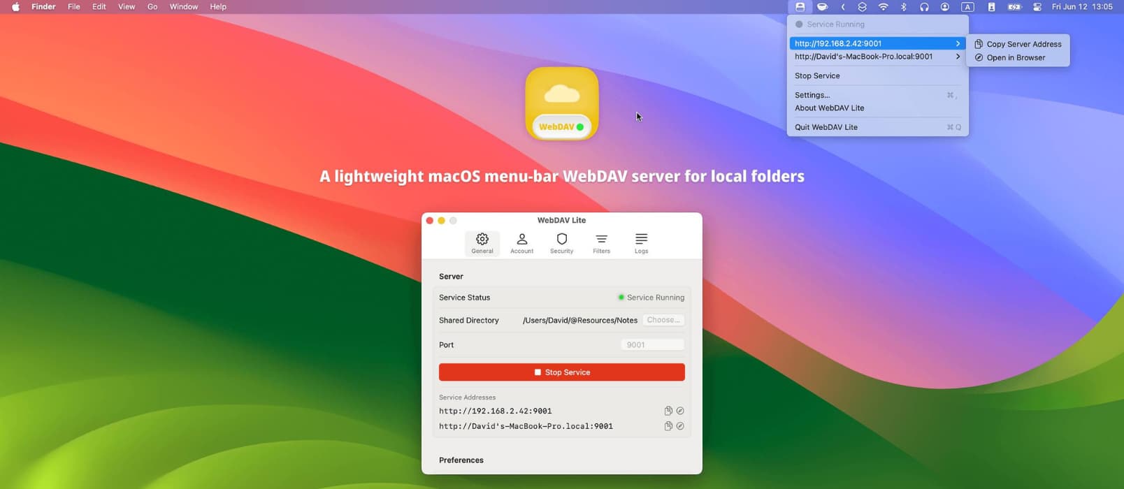 WebDAV Lite – macOS 上的 WebDAV 服务器