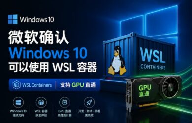 微软确认 Windows 10 可以使用 WSL 容器（WSL Containers），支持GPU直通 11