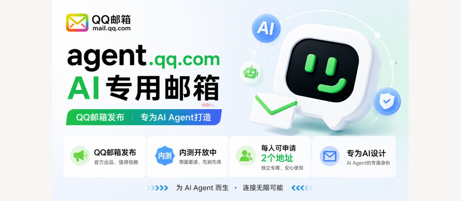 QQ 邮箱发布 AI 专用邮箱：Agent Mail，每人可抢注两个地址[内测]