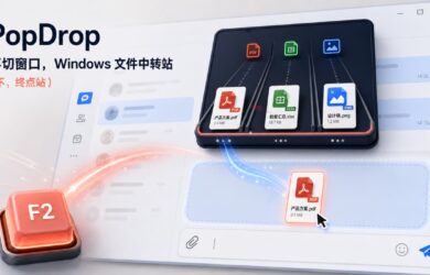 PopDrop：随时呼出，Windows 文件中转站（不，终点站） 8