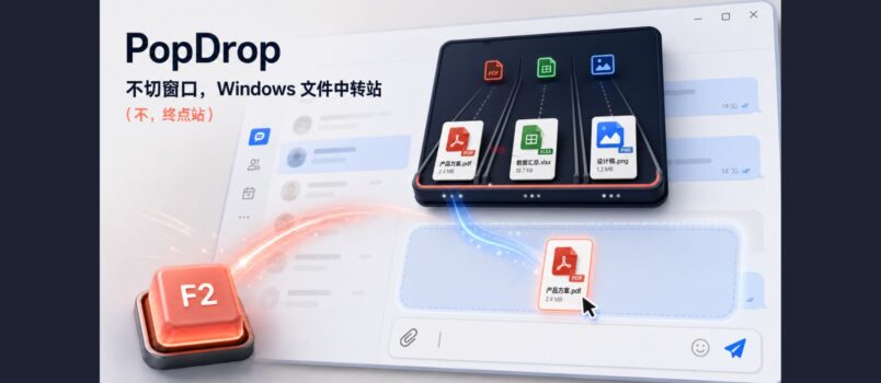 PopDrop：随时呼出，Windows 文件中转站（不，终点站） 2