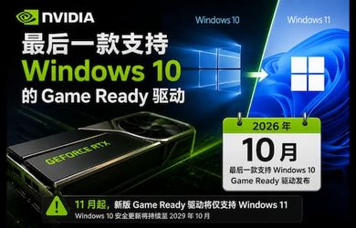 NVIDIA 即将告别 Windows 10：最后一款 Game Ready 驱动 10 月发布 13