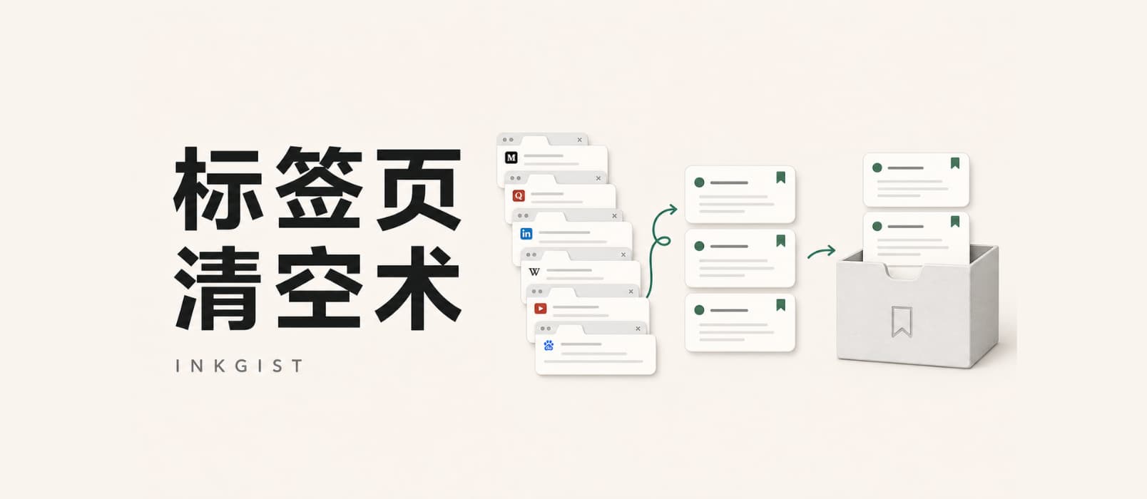 墨萃 · InkGist – 帮你处理看不完，舍不得关的标签页