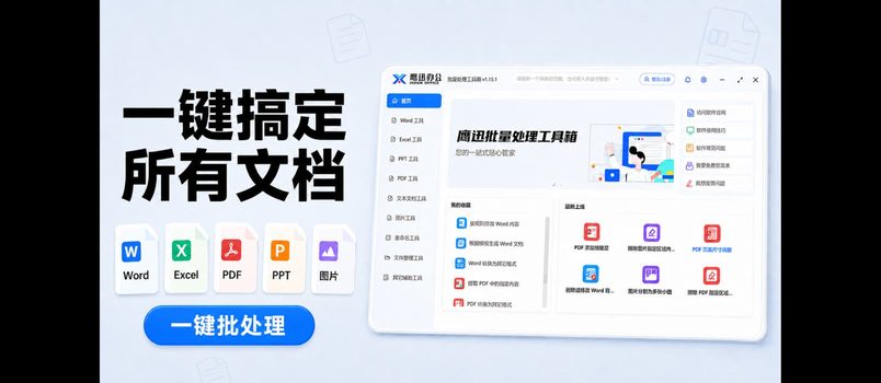 压箱底办公神器：一键搞定Word、Excel、PDF、PPT、图片的批处理工具，效率翻倍！ 2