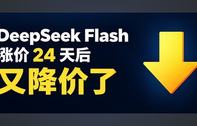 DeepSeek 涨价 24 天后，V4-Flash 模型降价了，V4-Pro 指向 V4.1 Flash 了！ 9
