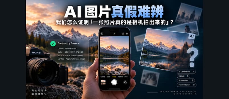 AI 图片真假难辨，我们怎么证明「一张照片真的是相机拍出来的」？