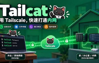 Tailscale 开源 Tailcat：快速让两台设备临时直连，即用即抛的内网穿透工具 7