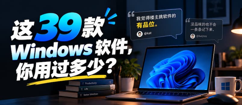 这 39 款 Windows 软件，你用过多少？