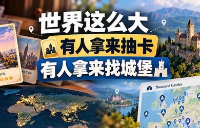有人把全世界的城市做成抽卡游戏，有人收集了 5.7 万座城堡、要塞、宫殿 7