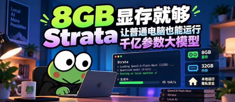 8GB显存就够，Strata 让普通电脑也能运行千亿参数大模型 1