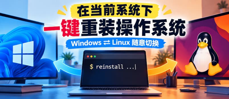reinstall：操作系统自己重装自己？这个开源项目有点神奇