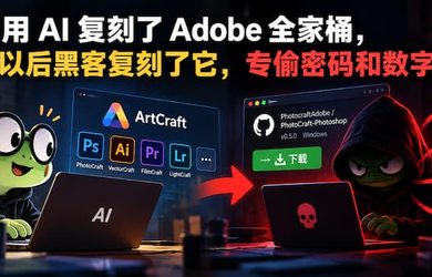 有人用 AI 复刻了 Adobe 全家桶，黑客用 AI 复刻了复刻，专偷密码和数字钱包 8