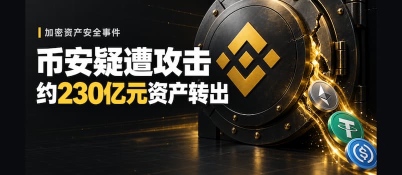 全球最大数字货币交易所币安疑遭黑客攻击，大量 ETH、USDT、USDC 被转出，涉及约 230 亿元人民币