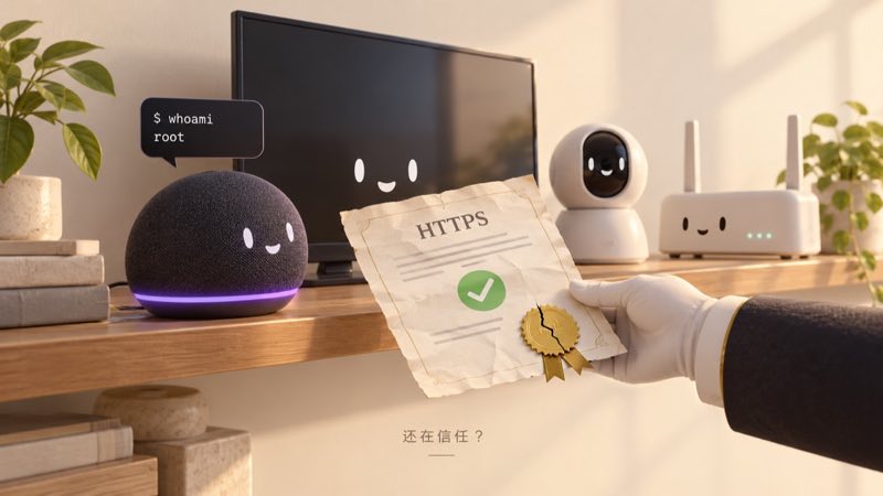 老旧智能设备仍然信任问题证书的概念插图
