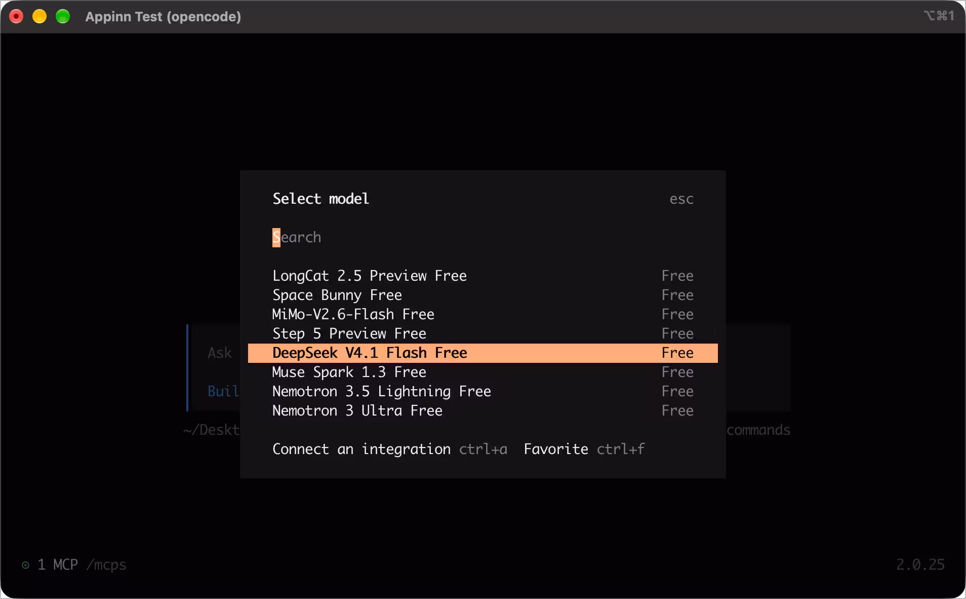 OpenCode 免费提供 DeepSeek V4.1 Flash 模型