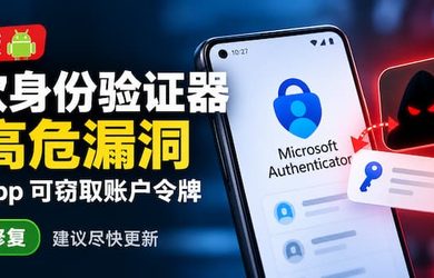 微软身份验证器 Authenticator 曝高危漏洞：恶意 App 无需权限就能窃取账户令牌 12