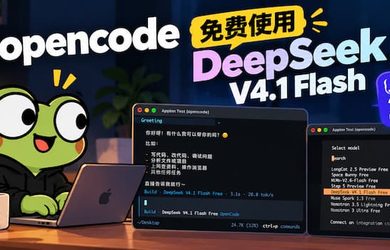 OpenCode 免费提供 DeepSeek V4.1 Flash 模型 13